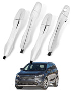 Set of 4 Exterior Door Handles w/ End Cap Cover for Kia Sorento (2016–2020)