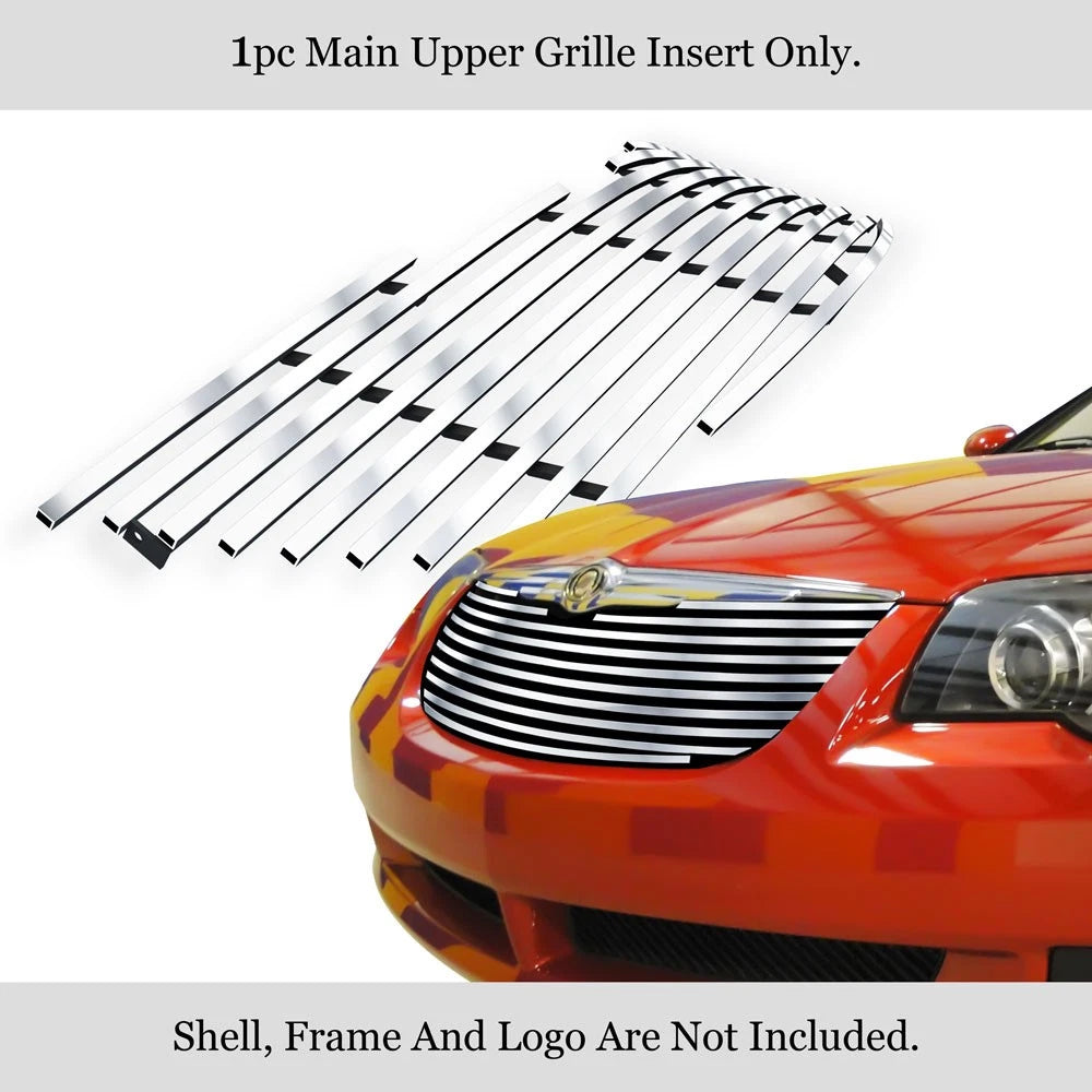 Silver Billet Grille Insert for Chrysler Crossfire (2004-2008)