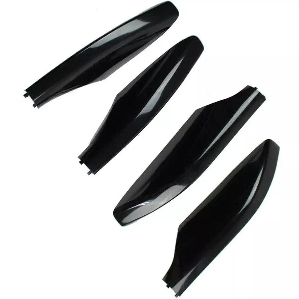 4 x Glossy Black Roof Rack Rail End Cover Caps for Toyota Prado (2010-2018)
