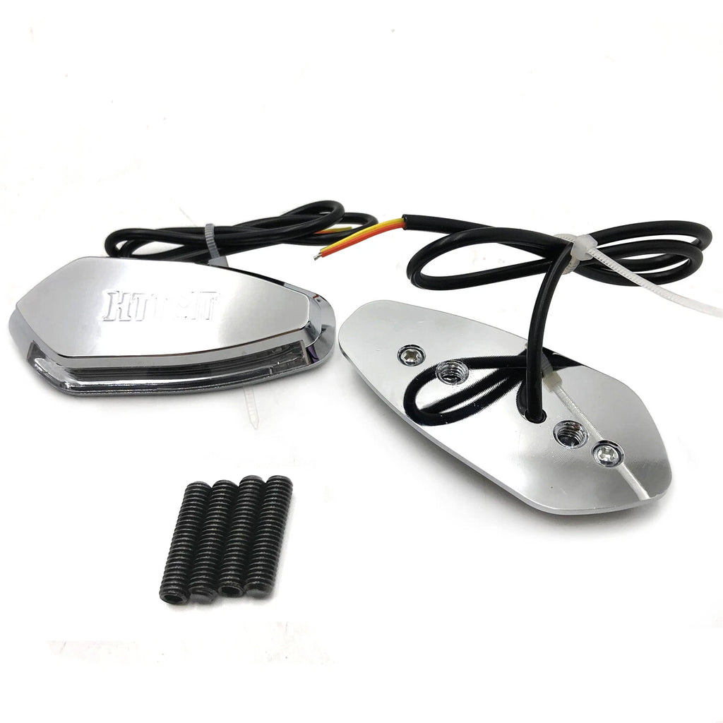 LED Signal Block Off Base Plate Chrome for Yamaha R6 YZF (1999–2007)