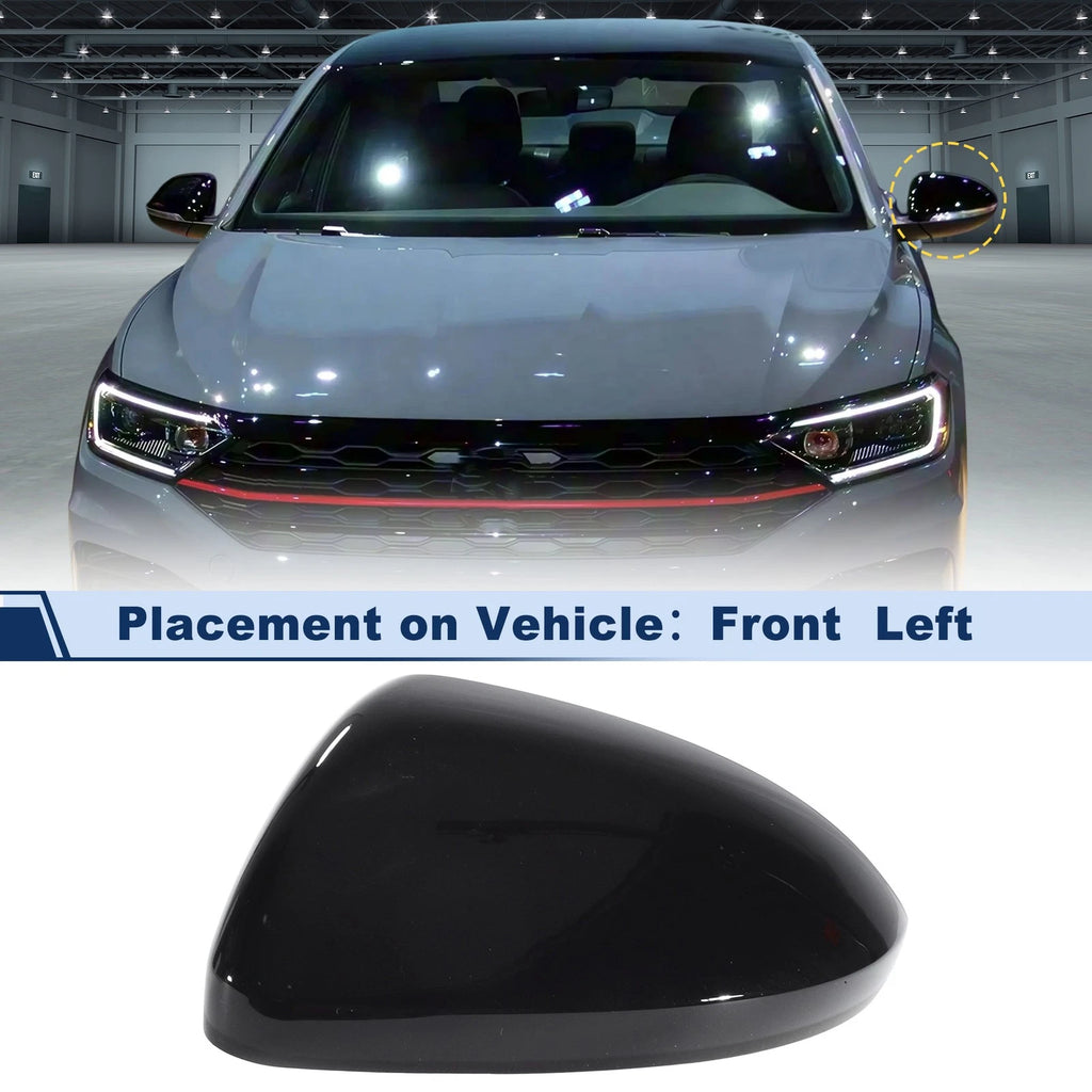 1Pcs Left Side Mirror Cover Cap for Volkswagen Jetta (2019–2025)