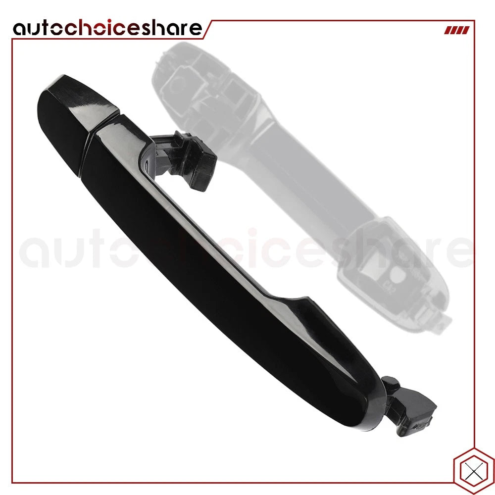 Set of 2 Black Exterior Door Handles for Toyota Sienna (2004–2010)