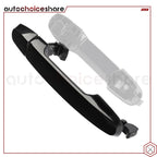 Set of 2 Black Exterior Door Handles for Toyota Sienna (2004–2010)
