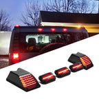 Set of 5 Smoke Red LED Cab Roof Running Light Side Marker Lamps for Hummer H2 (2003–2009)