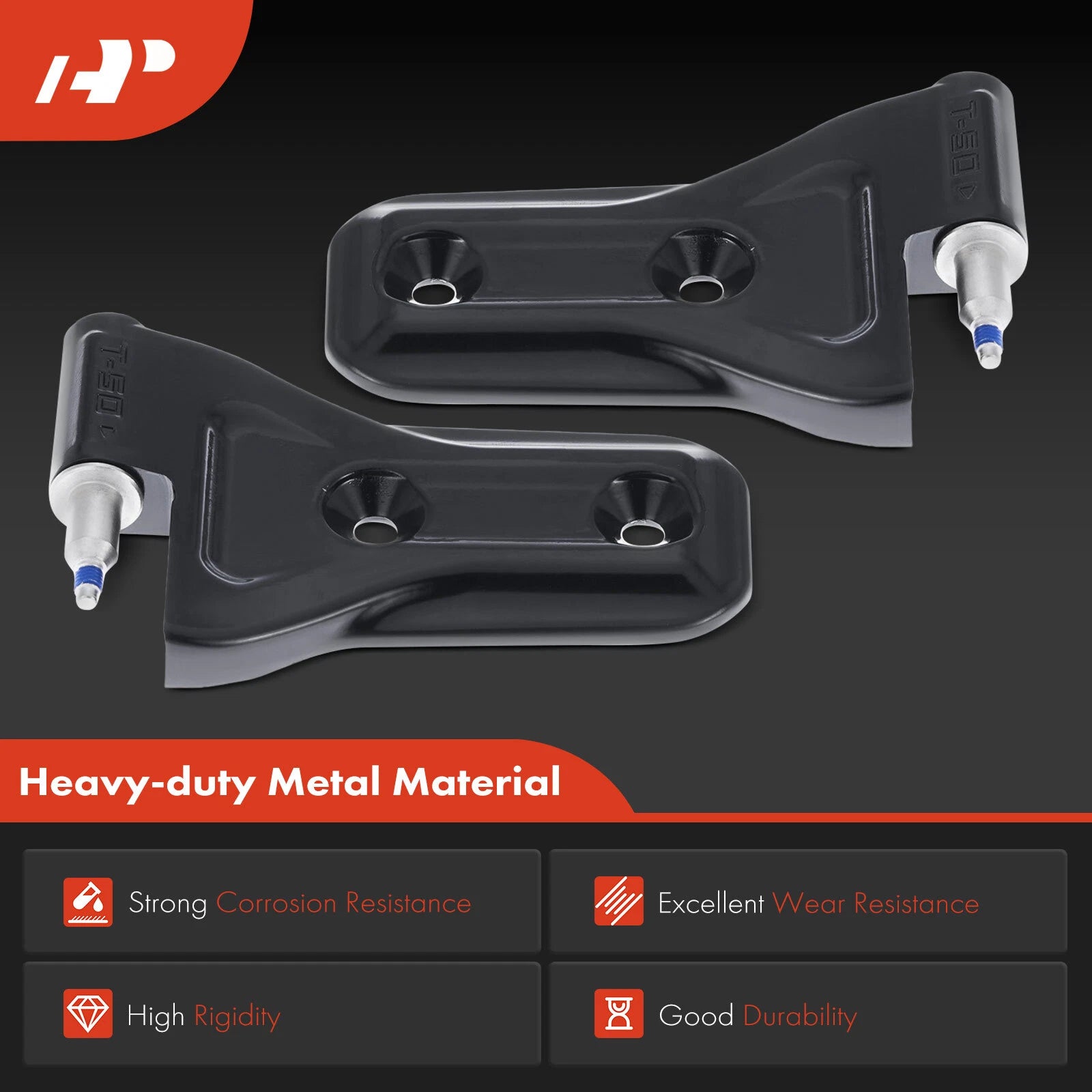 2X Door Hinge Front/Rear Lower for Jeep Wrangler Gladiator (2018-2021)