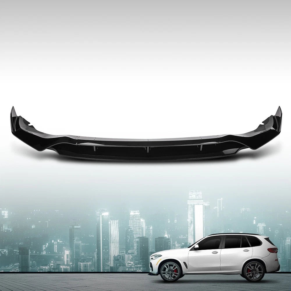 Front Bumper Lip Splitter for BMW X5 G05 (2019–2023) Glossy Black