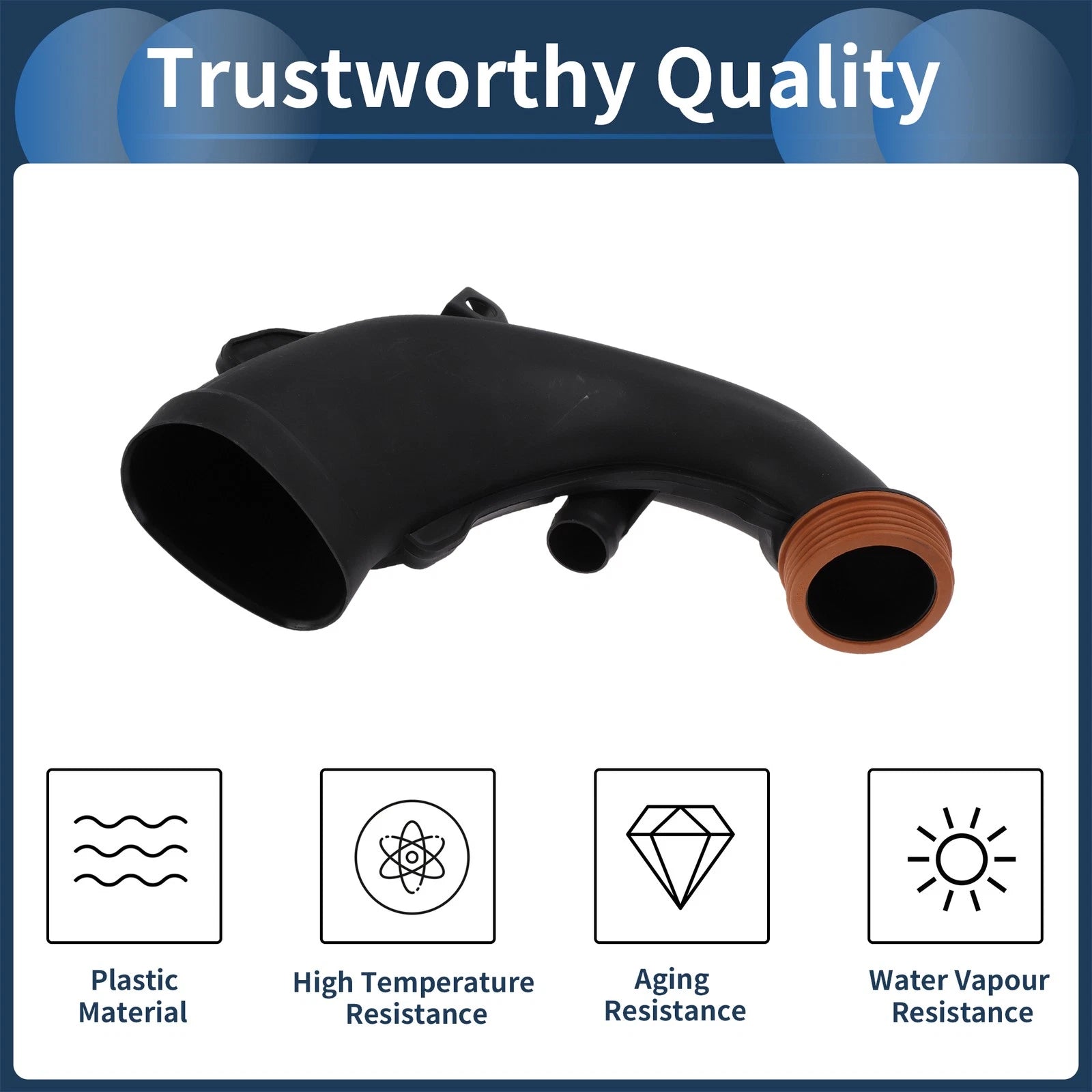 Engine Air Intake Hose for BMW 5 6 7 Series X5 X6 E70 (2007–2013) No.13717577451