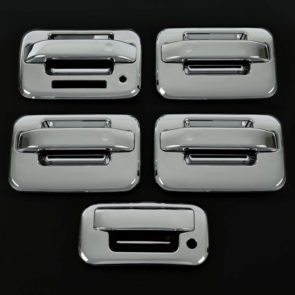 Chrome Door Handle Covers with Key Pad for Ford F150 (2004–2014)