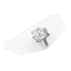 Universal Adjustable Clear Clip-On Windshield Air Deflector for Car