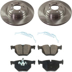 Rear Brake Disc Rotors and Pads Kit for BMW 330 Coupe Sedan X1 335is 335i xDrive