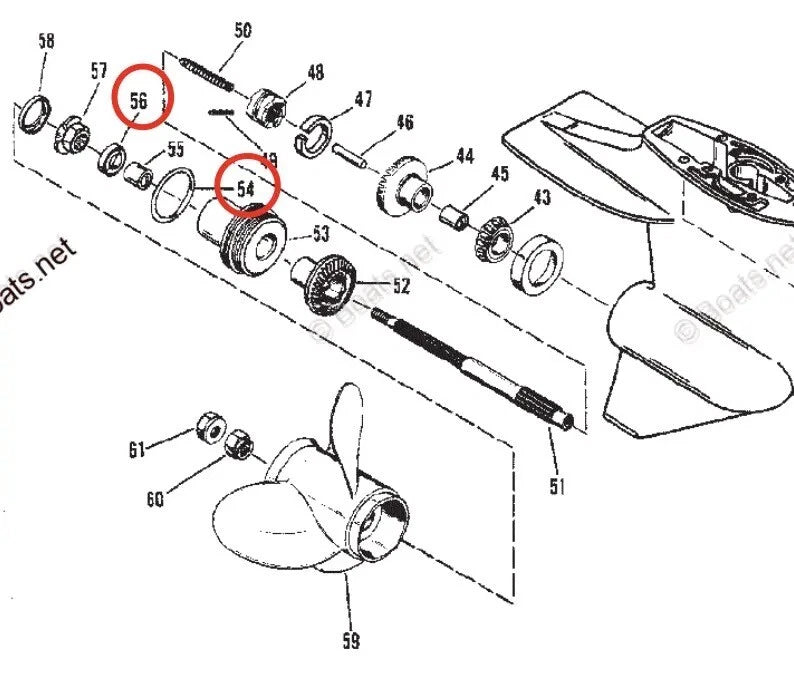 Lower Unit Seal Kit for Mercury Outboard 6 8 9.9 10 15 HP (18-0584)