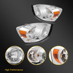 Pair of Chrome Headlights for Dodge Ram 1500 2500 3500 (2006–2009)