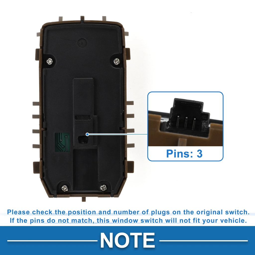 Front Driver Side Power Window Switch for Mercedes-Benz S450 (2018–2021) No.2229050109