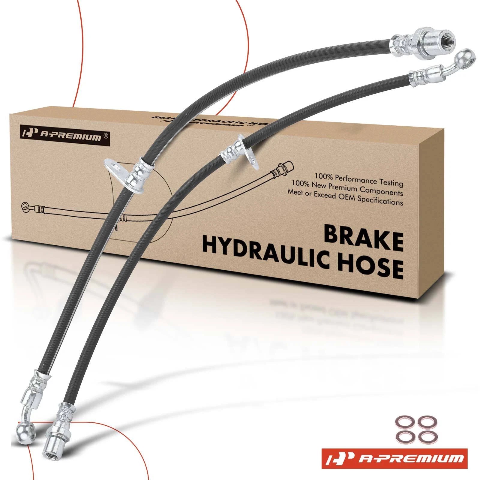 2X Front Brake Hydraulic Hose for Subaru Impreza (2012–2014)