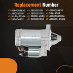 Starter Motor for Toyota Corolla 1.8L L4 (2009–2012)