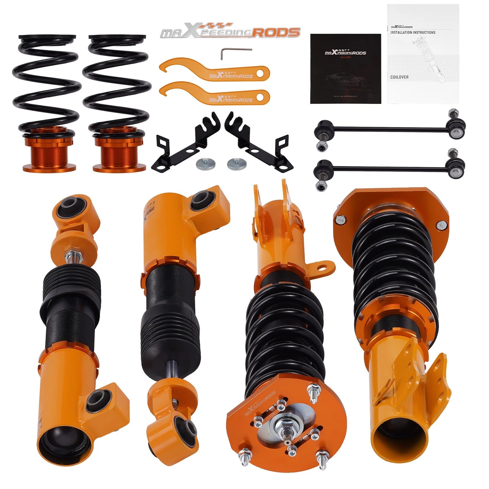 24 Level Damper Coilovers Springs & Shock Kit for Chevrolet Cobalt (2005–2010)