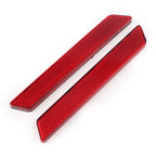 Reflector Saddle Bag Latch Cover RED for Harley Touring Road King Glide (2009-2023)