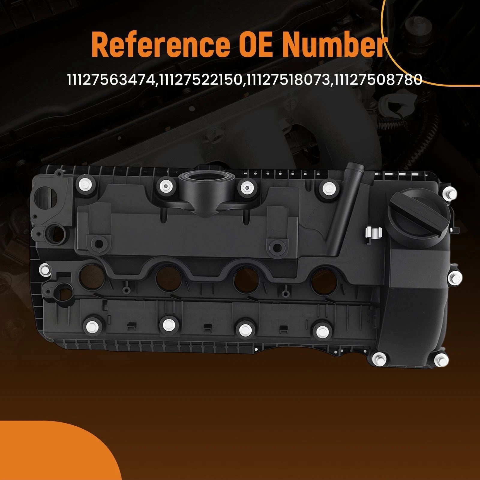 Engine Valve Cover for BMW 745i 750i X5 4.8i 2006–2009 11127522150