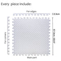EVA Foam Interlocking Exercise Mat Tiles for Gym Flooring (White)