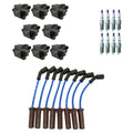 Set of 8 NGK Ignition Coil Wires & Platinum Spark Plugs for Sierra Silverado 1500 (2007–2013)