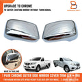 Chrome Side Wing Mirror Covers for Nissan Navara NP300 D23 (2015-2023)