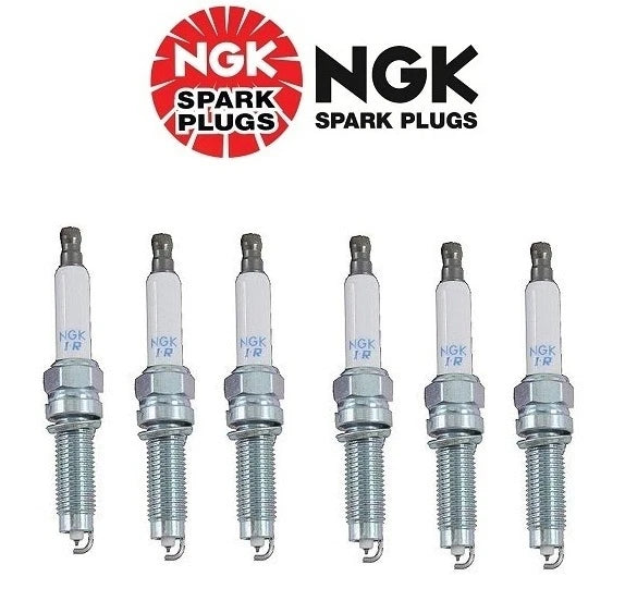 Set of 6 Laser Iridium Spark Plugs NGK for VW Touareg, Passat, Audi Q7, Cayenne (2003–2023)