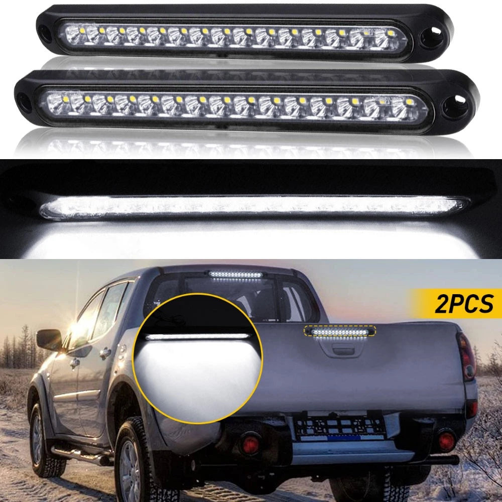 10" White LED Sealed Brake Tail Light Bar for Truck Trailer