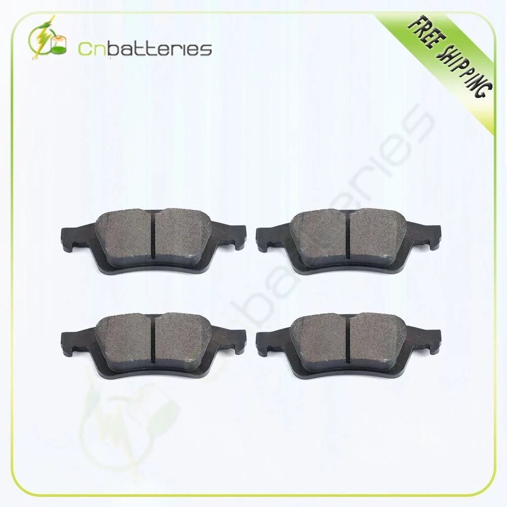 Set of 4 Metallic Brake Pads Rear for Mazda 3 (2006–2013), Ford Escape (2013–2016), Mazda 5 (2007–2010)