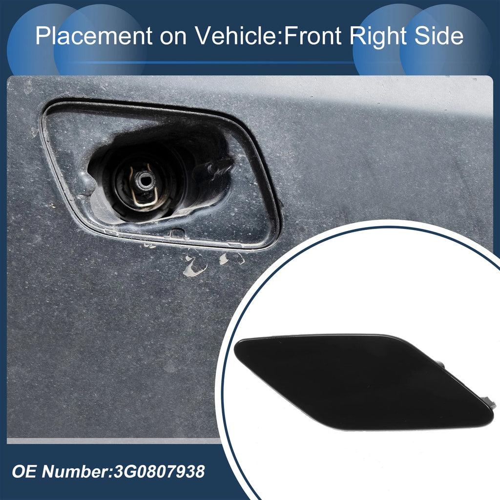 Front Right Washer Nozzle Cover Cap for Volkswagen Passat B8 (2015–2022) Blue