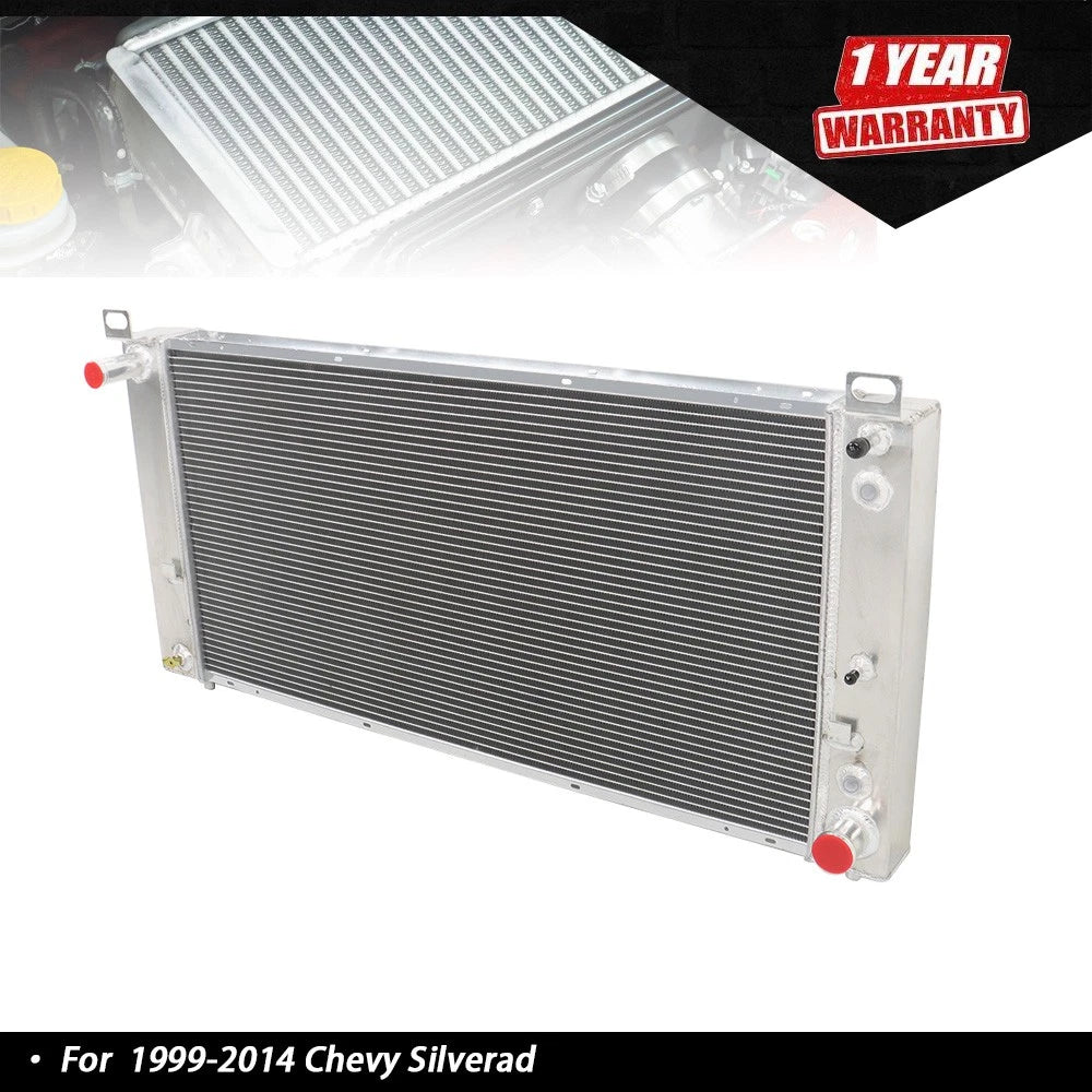3-Row Aluminum Radiator for Chevy Silverado 1500 2500 HD (1999–2014)