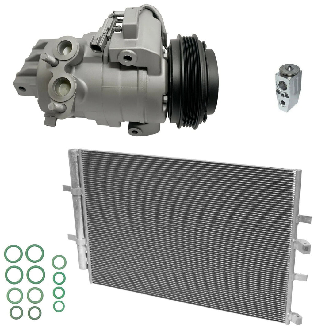 A/C Compressor Kit With Condenser for Ford Transit-350 3.5L 3.7L (2016–2016)