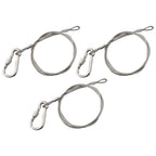 Stainless Steel Portable Wire Rope Lock Set with Eyelets for Safety Use