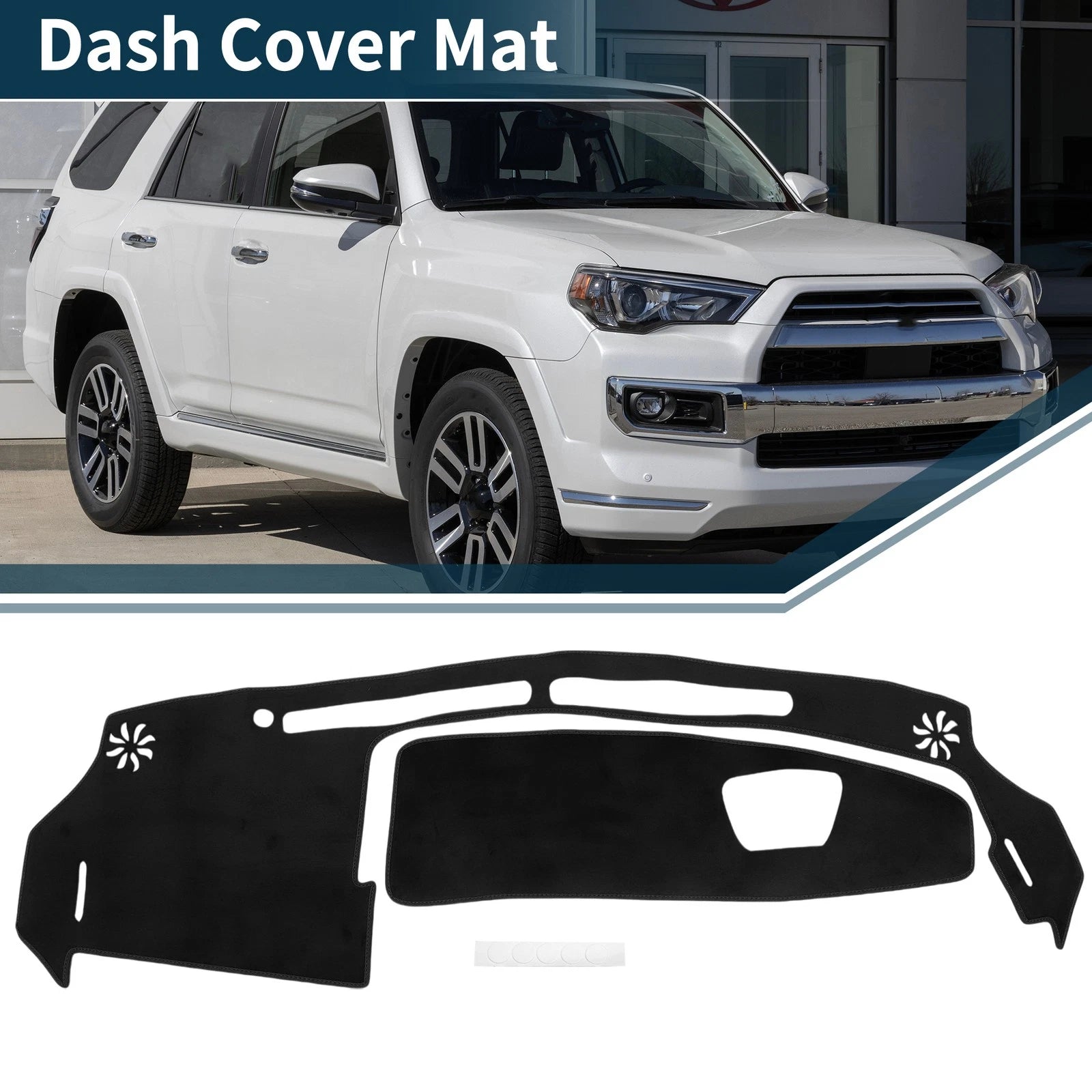 Dashboard Cover Mat for Suzuki WagonR MH35S/55S (2013–2021) Black