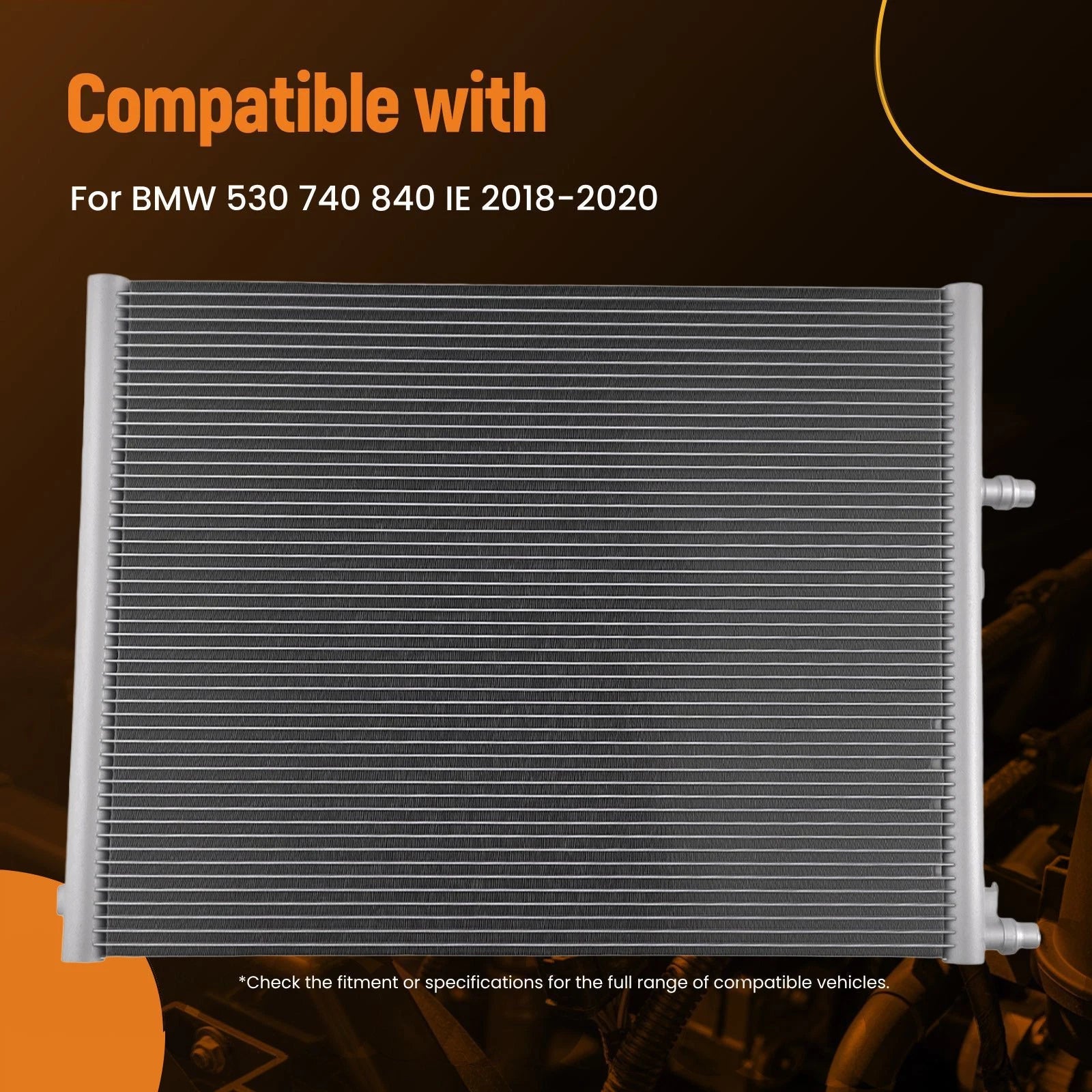 Aluminum Radiator for BMW 5 7 8 (2018–2020) MT Cross Flow