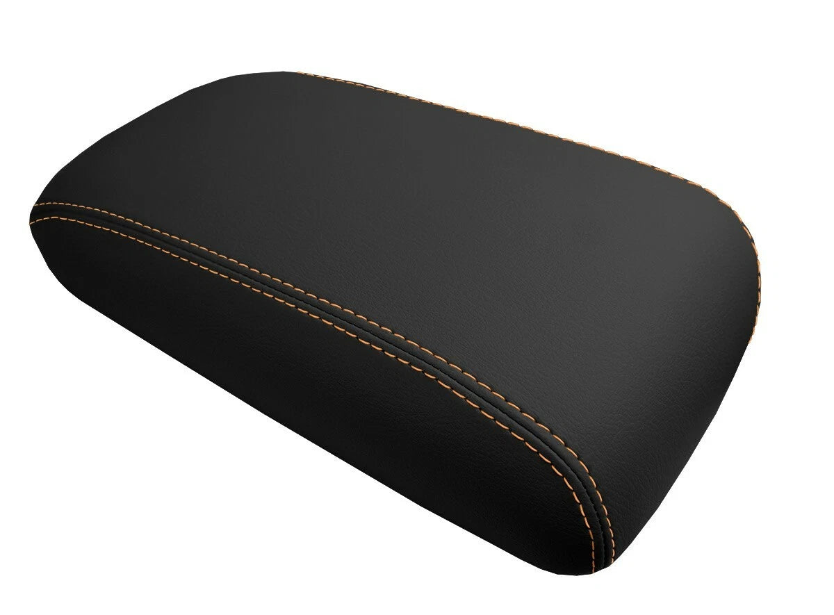 Leather Console Lid Armrest Cover for Lexus SC300 SC400 (1992–2000) Orange Stitch
