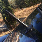 Set of 2 Short Black Carbon Fiber Antenna for Toyota (General Purpose)