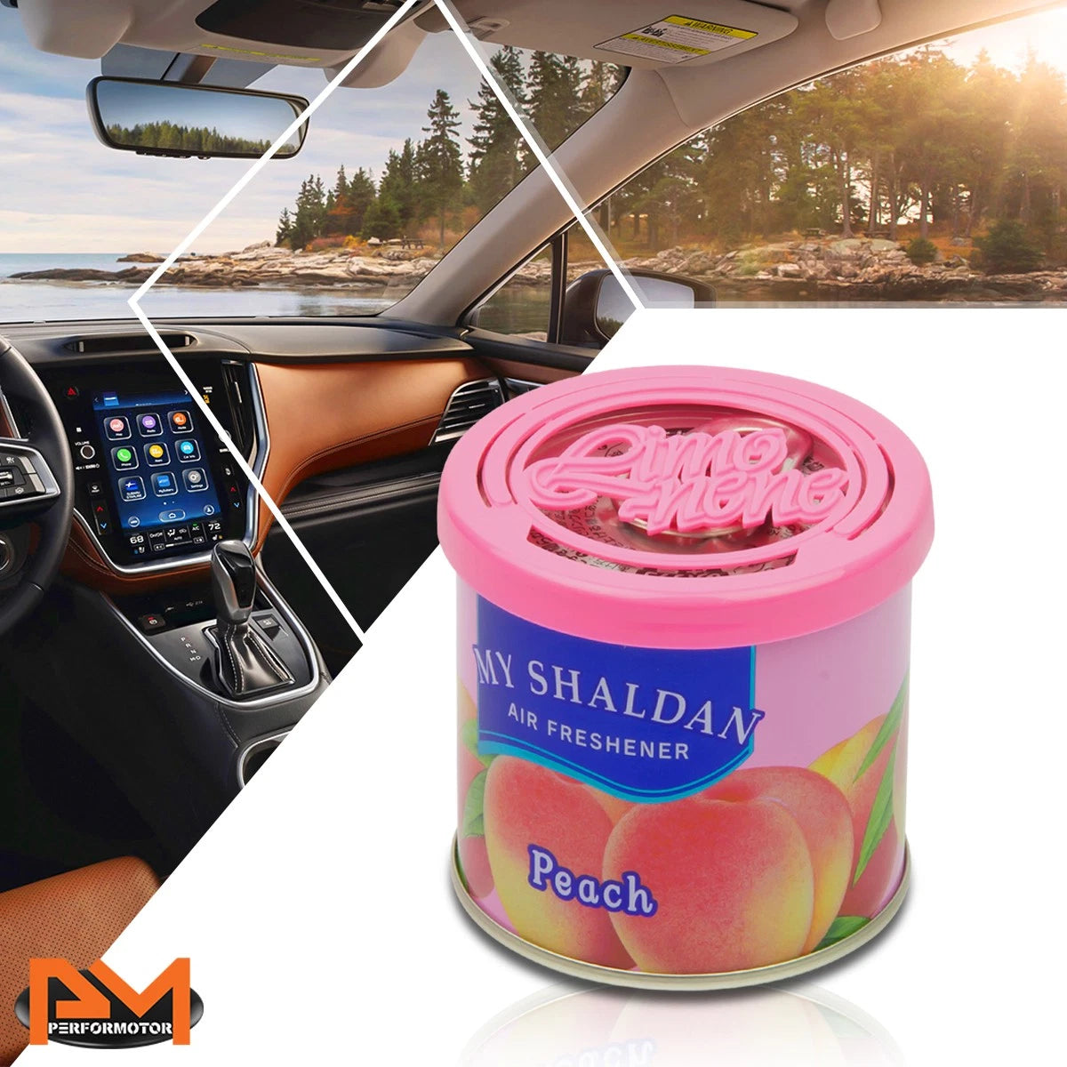 My Shaldan Air Freshener for Car/Office/Home (80g, Peach Scent)