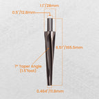 Tapered Ball Joint & Tie Rod End Reamer for Fit 7 Degree (1-1/2")
