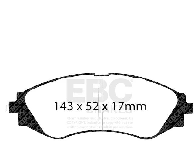 Front Brake Pad Set for Suzuki Reno (2005–2008) DT681DG