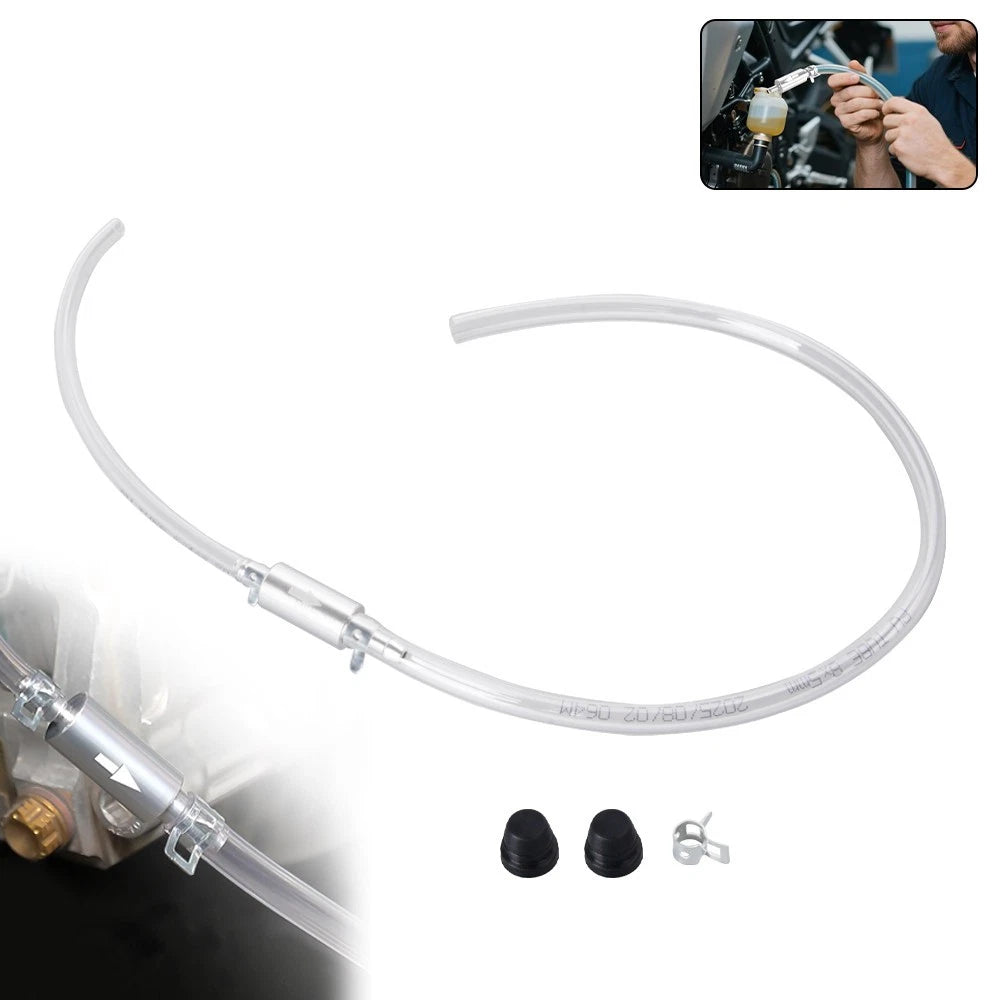 Brake Bleeder Hose Kit for Car Motorcycle (One Way Check Valve)