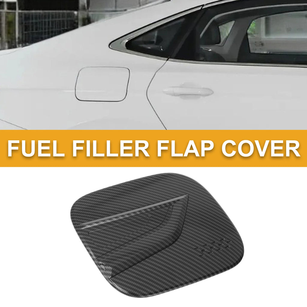 Fuel Tank Door Cap for Toyota Highlander (2022–2025) Carbon Fiber Black