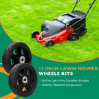 2X 12" Plastic Wheels for Craftsman Mower