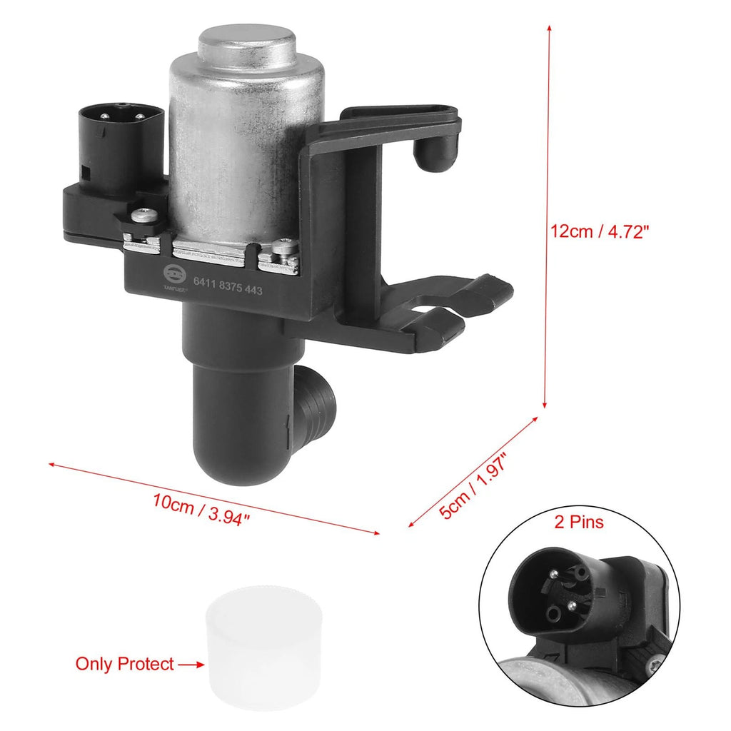 Car Heater Control Valve Solenoid 64118375443 64114383988 for BMW Z3 (1996–2002)