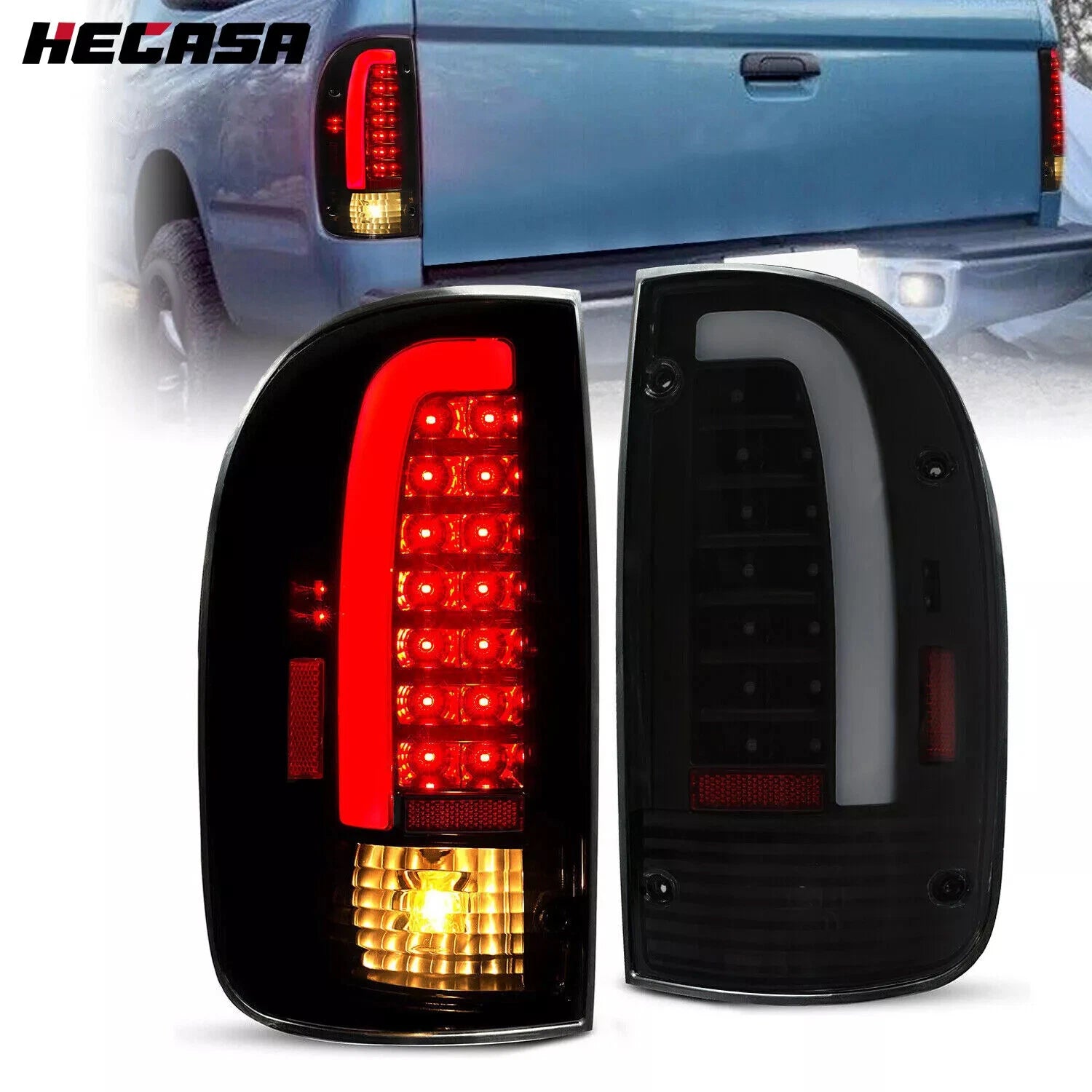 LED Smoke Tail Lights for Toyota Tacoma (1995–2000)