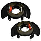Set of 2 Rear Brake Dust Shield Backing Plates for Ford F250 F350 Excursion (1999–2007)