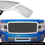 Stainless Steel Chrome Mesh Grille Insert for Ford F-150 (2018-2020)