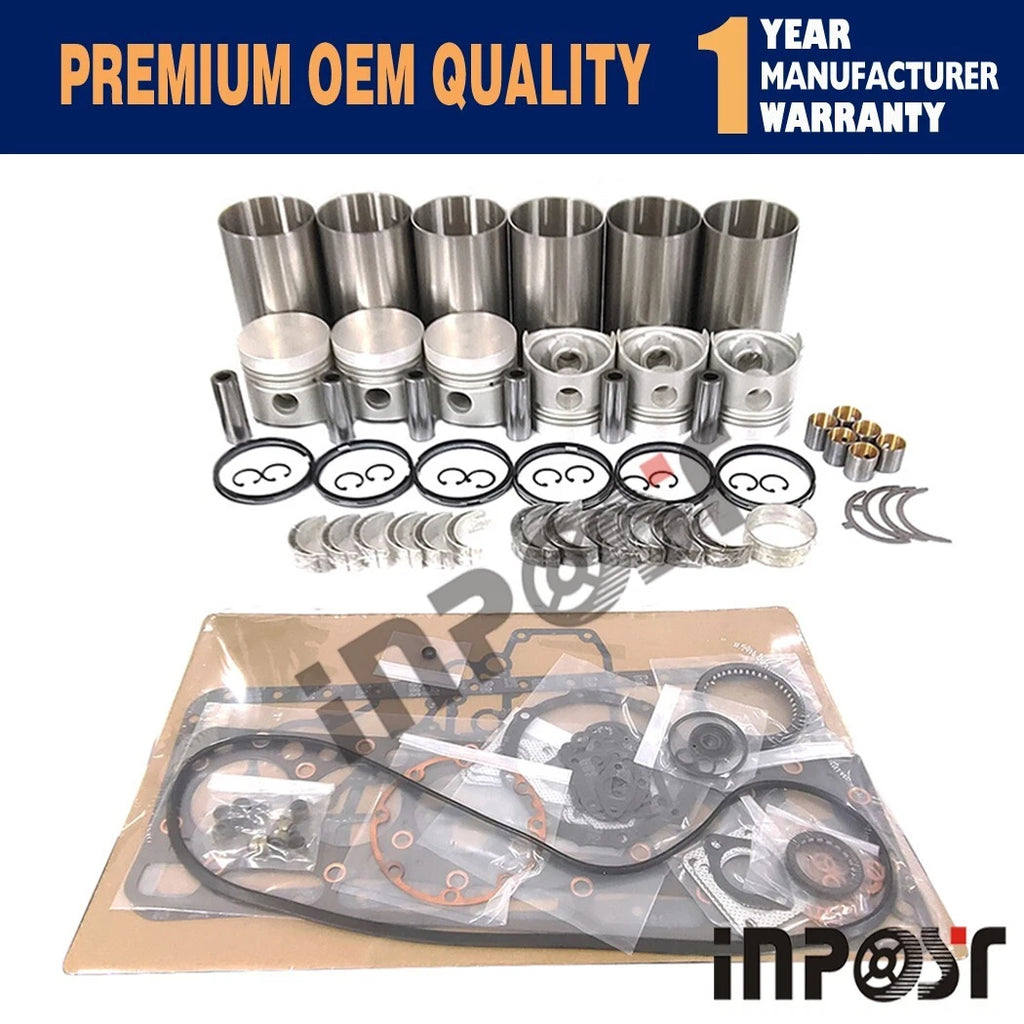 Overhaul Rebuild Kit for Kubota S2200 Engine (Gasket, Piston)
