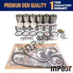 Overhaul Rebuild Kit for Kubota S2200 Engine (Gasket, Piston)