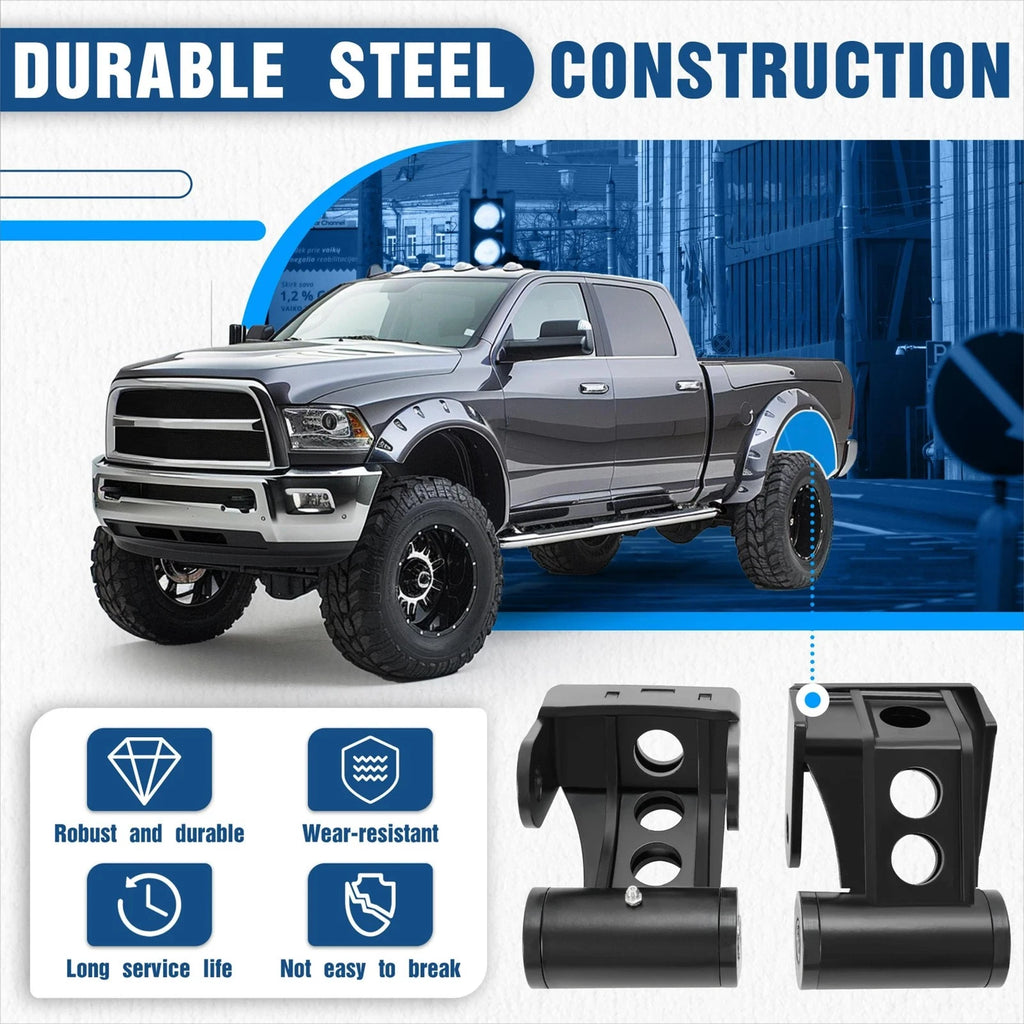 Drop Lowering Shackles 2" Leveling Kit for Dodge Ram 1500 Mega Cab 2500 (2003–2013)