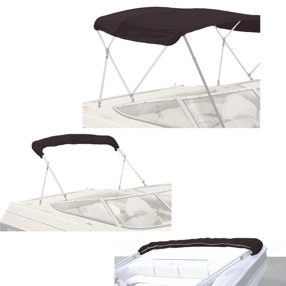 Bimini Top Boat Cover for 3 Bow (Fits 72"L x 36"H x 91"-96"W)